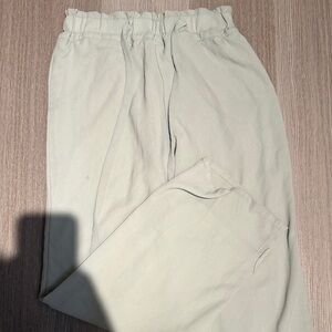 Elegant Cream Women's Trousers